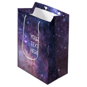 Navy Blue Galaxy Sterrennacht Stars Modern medium Medium Cadeauzakje
