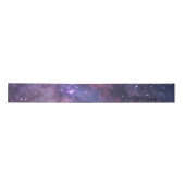 Navy Blue Galaxy Sterrennacht Stars Satin Ribbon Satijnen Lint (Voorkant)