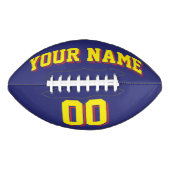 NAVY BLUE GEEL EN RED Custom Football (Voorkant)