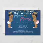 Navy Blue gender onthult uitnodiging (Voorkant)