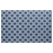 Navy Blue Geometric Links Patroon Stof (Fat Quarter)