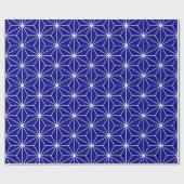 Navy Blue Geometric Pattern Cadeaupapier (Vlak)