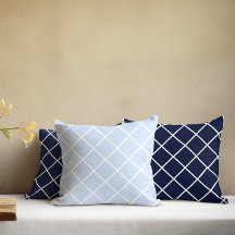 Navy Blue Geometric Squares
