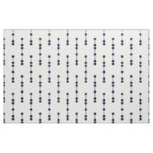 Navy Blue Geometric Stippen Pattern Stof (Fat Quarter)