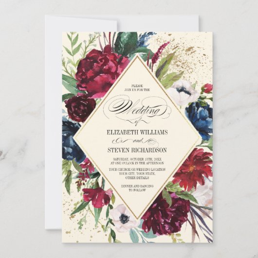 Navy blue | Geometrische weduwschap met de Bourgog Kaart (Voorkant)