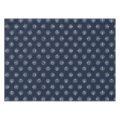 Navy Blue gepersonaliseerd embleem patroon Afstude Tafelkleed (Voorkant (Horizontaal))