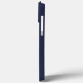 Navy Blue - gepersonaliseerd monogram en naam Case-Mate iPhone Case (Achterkant / Links)