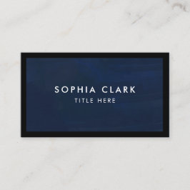 Navy Blue - gepersonaliseerde Luxury Modern Elegan Visitekaartje