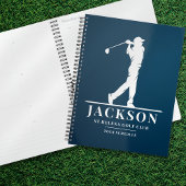 Navy Blue gepersonaliseerde Monogram Golf Planner