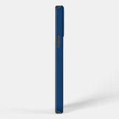 Navy Blue gepersonaliseerde naam eenvoudig iPhone Hoesje (Rechterkant)