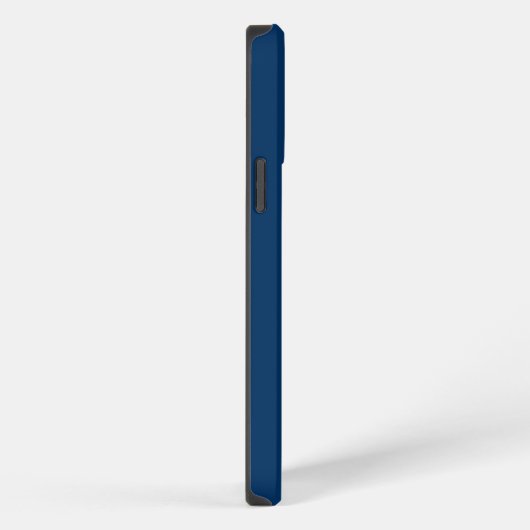 Navy Blue gepersonaliseerde naam eenvoudig iPhone Hoesje (Rechterkant)
