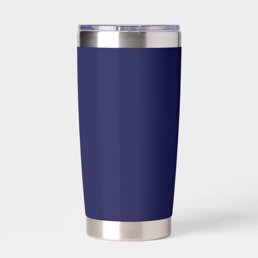Navy Blue gestileerde bruiloft bruidsmeisje Geïsoleerde Drinkbeker (Achterkant)