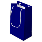 Navy Blue Gift Bag Klein Cadeauzakje (Achterkant Gekanteld)
