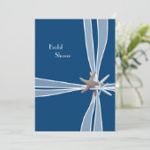 Navy Blue Gift Box Vrijgezellenfeest Kaart (Staand voorkant)