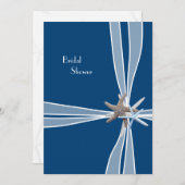 Navy Blue Gift Box Vrijgezellenfeest Kaart (Voorkant / Achterkant)