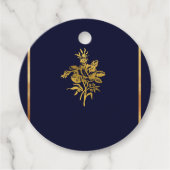 Navy Blue Gift-Labels Bedankjes Labels (Voorkant)