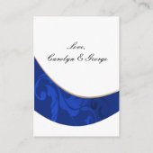 "navy blue" Gift registry Kaarten (Achterkant)