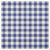 Navy Blue Gingham 1/2-inch Squares Stof (Swatch)