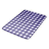 Navy blue gingham badmat (Gekanteld)
