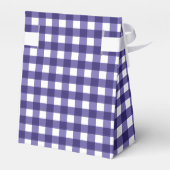 Navy blue gingham bedankdoosjes (Achterkant)