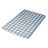 Navy Blue Gingham Buffalo Check Plaid Badmat (Gekanteld)
