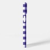 Navy blue gingham Case-Mate iPhone case (Achterkant / Rechts)