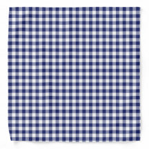 Navy Blue Gingham Checks Pattern