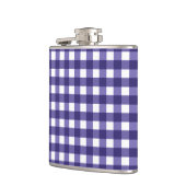 Navy blue gingham heupfles (Links)