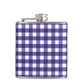 Navy blue gingham heupfles (Voorkant)