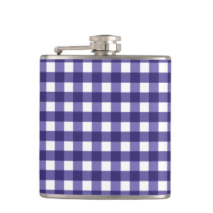 Navy blue gingham heupfles