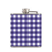 Navy blue gingham heupfles (Achterkant)