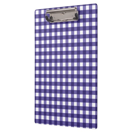 Navy blue gingham klembord (Links)
