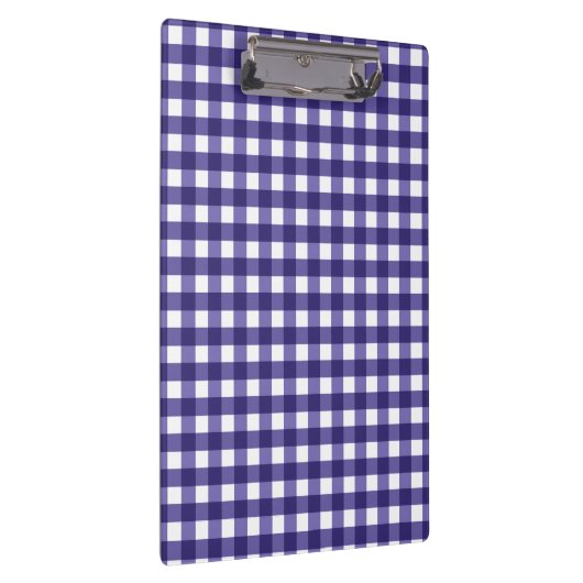 Navy blue gingham klembord (Rechts)