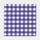 Navy blue gingham magneet (Voorkant)