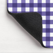 Navy blue gingham muismat (Hoek)
