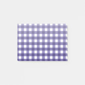 Navy blue gingham post-it® notes (Voorkant)