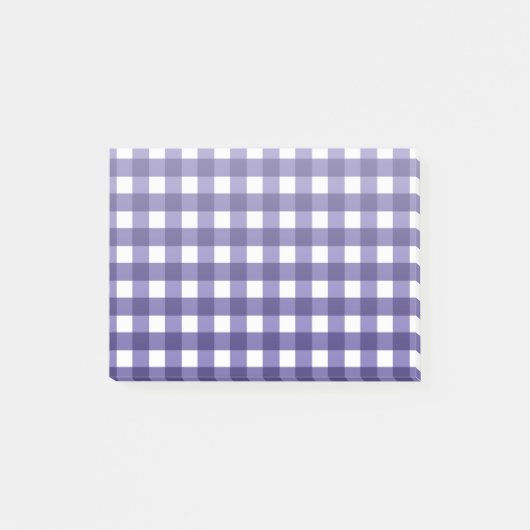 Navy blue gingham post-it® notes (Voorkant)