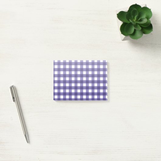 Navy blue gingham post-it® notes (Kantoor)