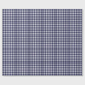 Navy Blue Gingham Pset Cadeaupapier (Vlak)