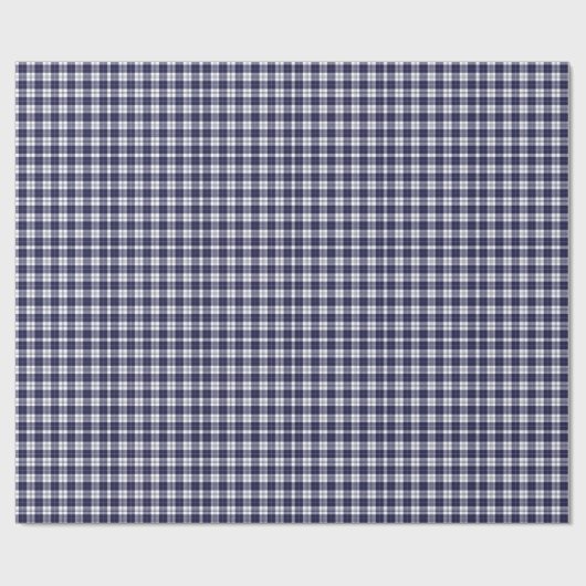 Navy Blue Gingham Pset Cadeaupapier (Vlak)