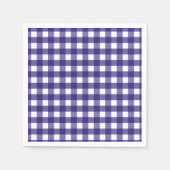 Navy blue gingham servet (Voorkant)