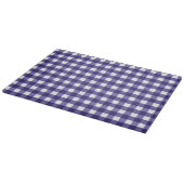 Navy blue gingham snijplank (Hoek)
