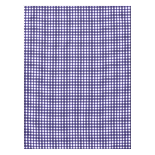 Navy blue gingham tafelkleed (Voorkant)