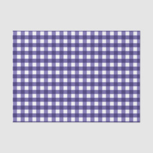 Navy blue gingham tissuepapier