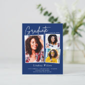 Navy Blue Girl 3 Foto Afstuderen Celebration (Staand voorkant)
