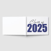 Navy Blue Glitter Klasse van 2025 Gastenboek (Volledig)