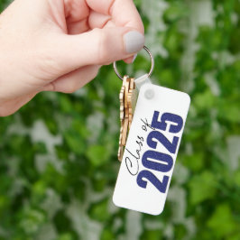 Navy Blue Glitter Klasse van 2025 Sleutelhanger
