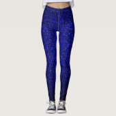Navy Blue Glitter Leggings (Voorkant)