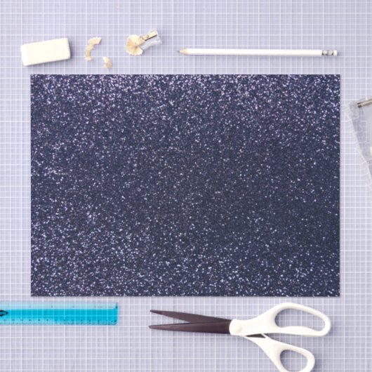 Navy blue glitter tissuepapier (Craft)