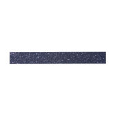 Navy blue glitter uitnodigingen wikkel (Vlak)